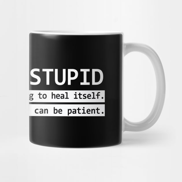 I'm Not Stupid TBI Shirt by survivorsister